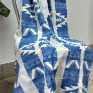 Одеяло байковое (зигзаг синий) - фото 6525