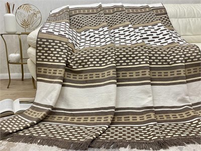 Плед cotton Rajtex. "Берёзка", с бахромой , плотность 450 гр/м 2710