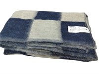Одеяло п/ш 70% шерсть, плотность 400 г/м2. (сине-серое) С-103.син.