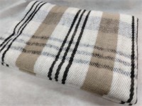 Плед-одеяло полушерстяное. Цвет  бежево - коричневый . 3189