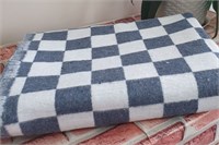 Одеяло детское байковое плотное. 100% хлопок, всесезонное , клетчатое. ОБ-470д.
