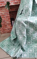 Одеяло байковое жаккард. Элегант (зелёный)
