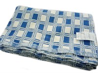 Одеяло байковое (синяя клетка).