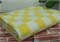 Одеяло детское байковое "Клетка", жёлтое, 100% хлопок, ОБ-420/д.жел.